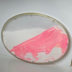 Vintage 1970s Wham-O Magic Window Sand Motion Toy Pink Oval Sand Drip